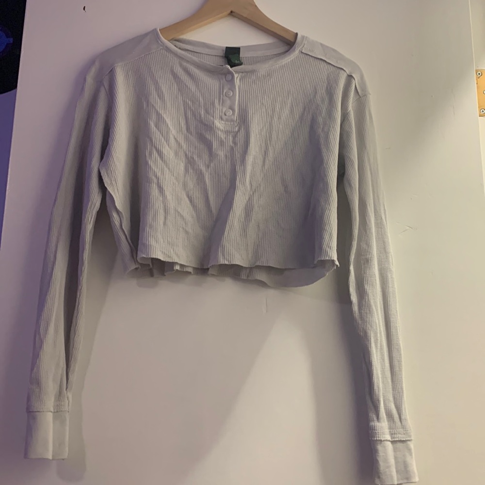 new grey cropped thermal